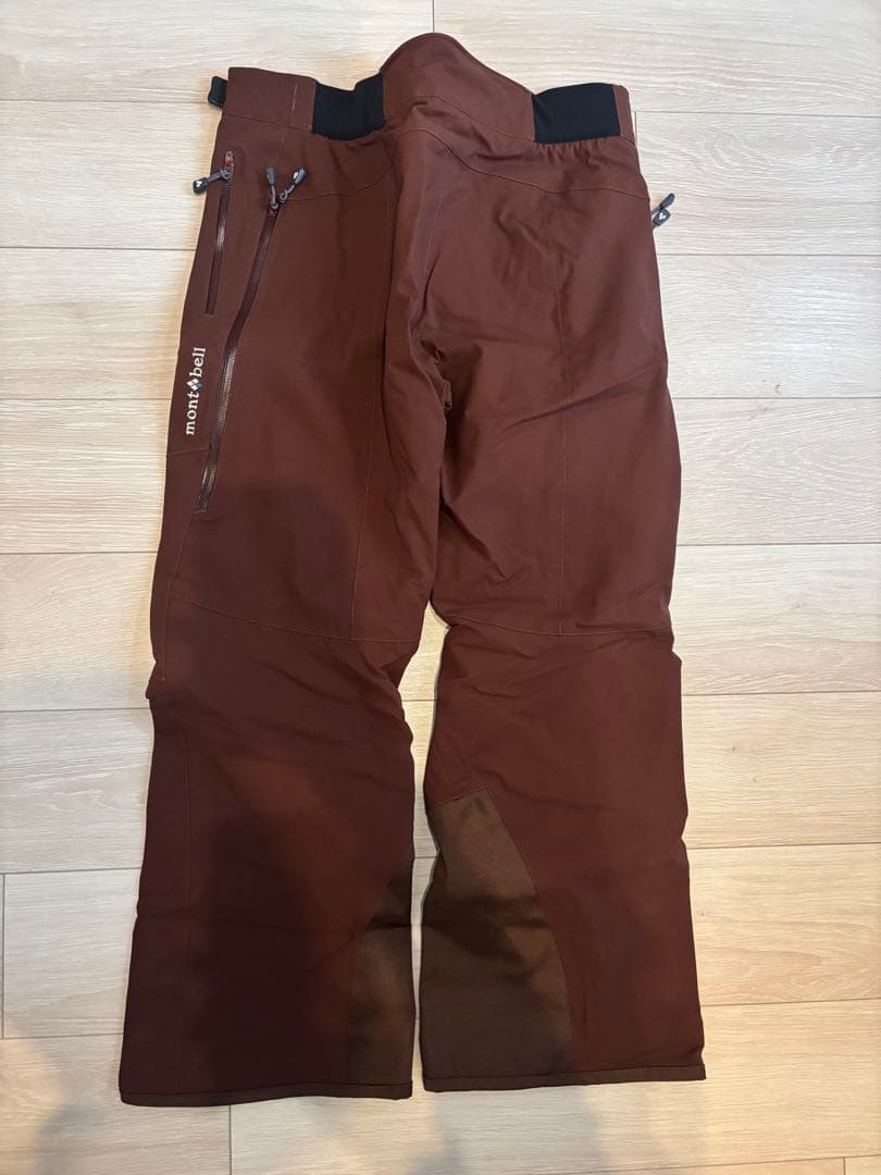 mont-bell スノーボードパンツ M-S ブラウン