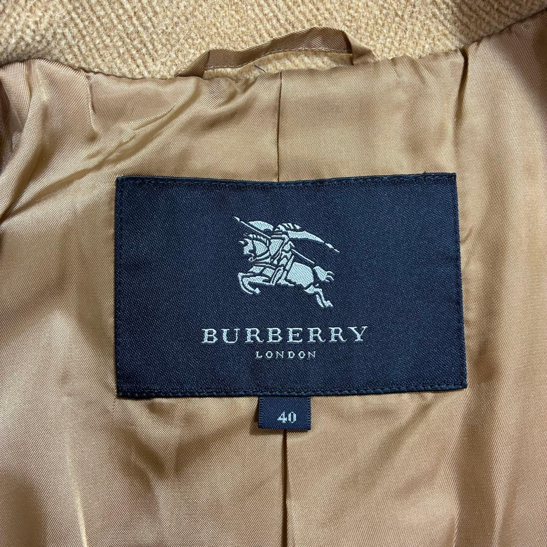 美品✨Burberry ダッフルコート ヘリンボーン ウール ノバチェック L