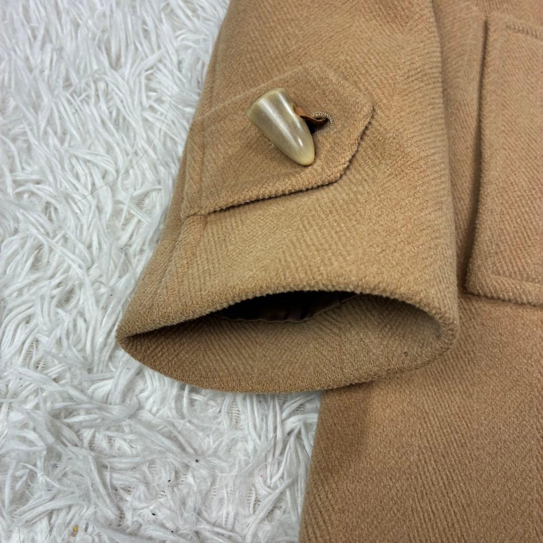 美品✨Burberry ダッフルコート ヘリンボーン ウール ノバチェック L