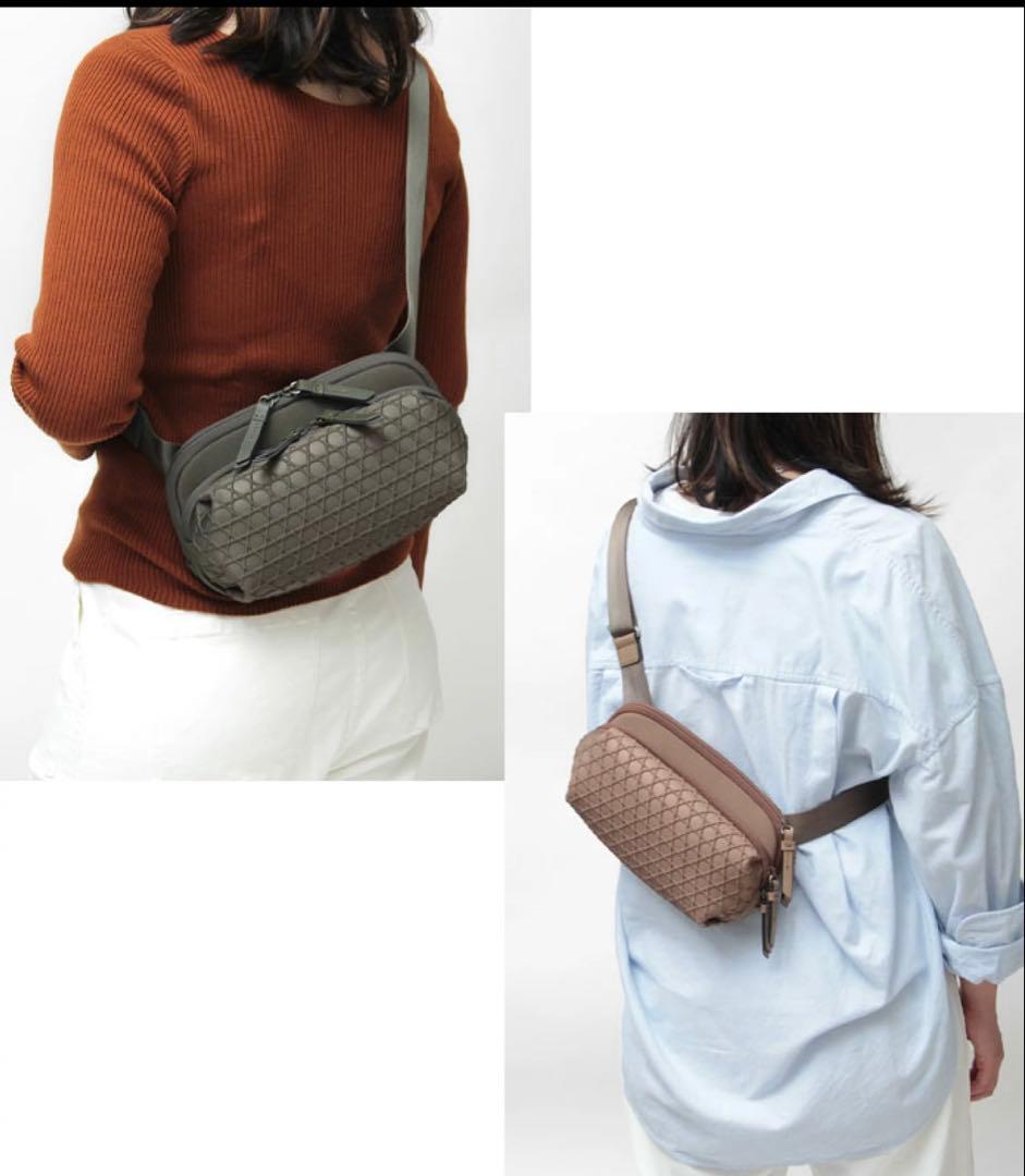 クヘタコ様ラクーオ　LAQUOH 未使用に近い　ボディバック　モスグリーン