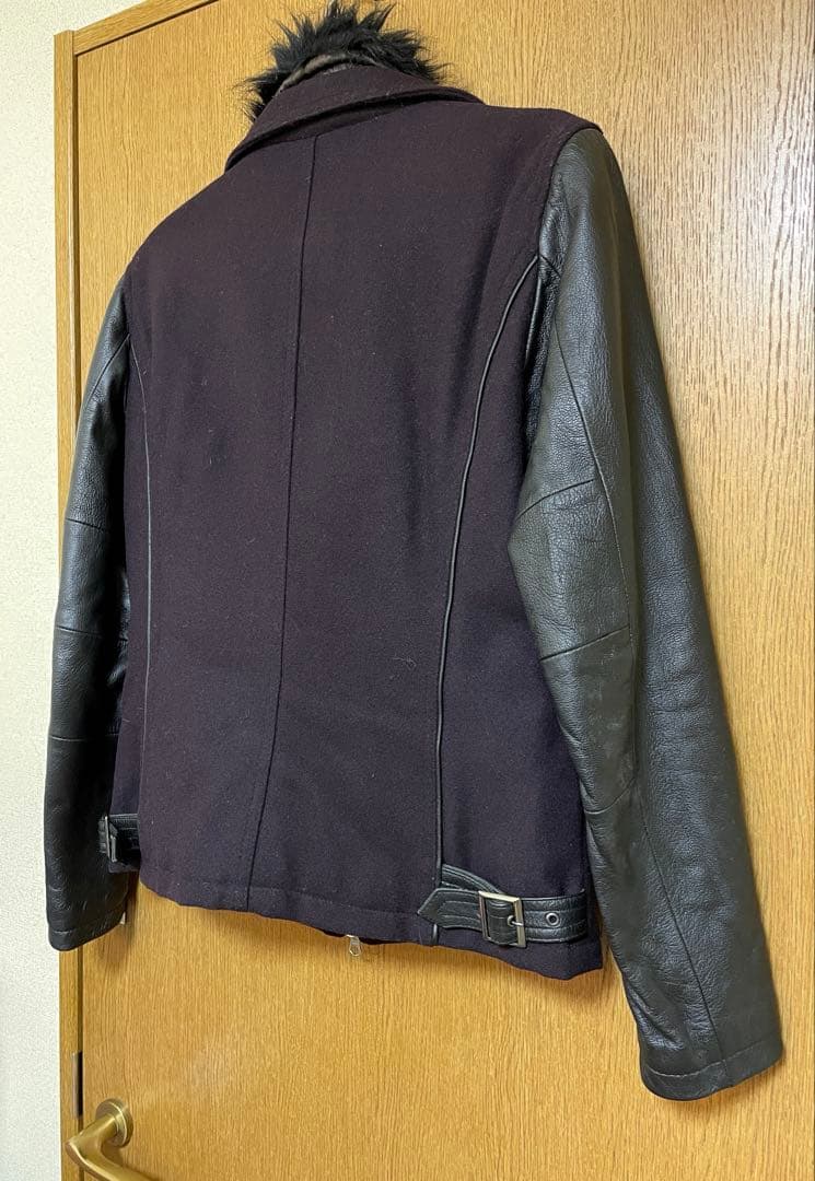 TORNADO MART 中綿キルティング 素材切替 ライダースジャケット