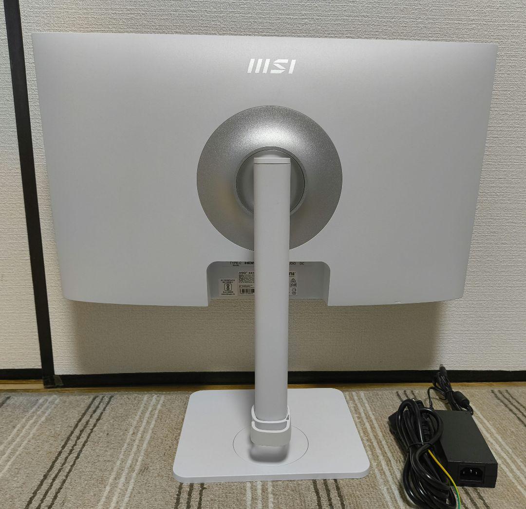 MSI ホワイトディスプレイ HDMI USB-C