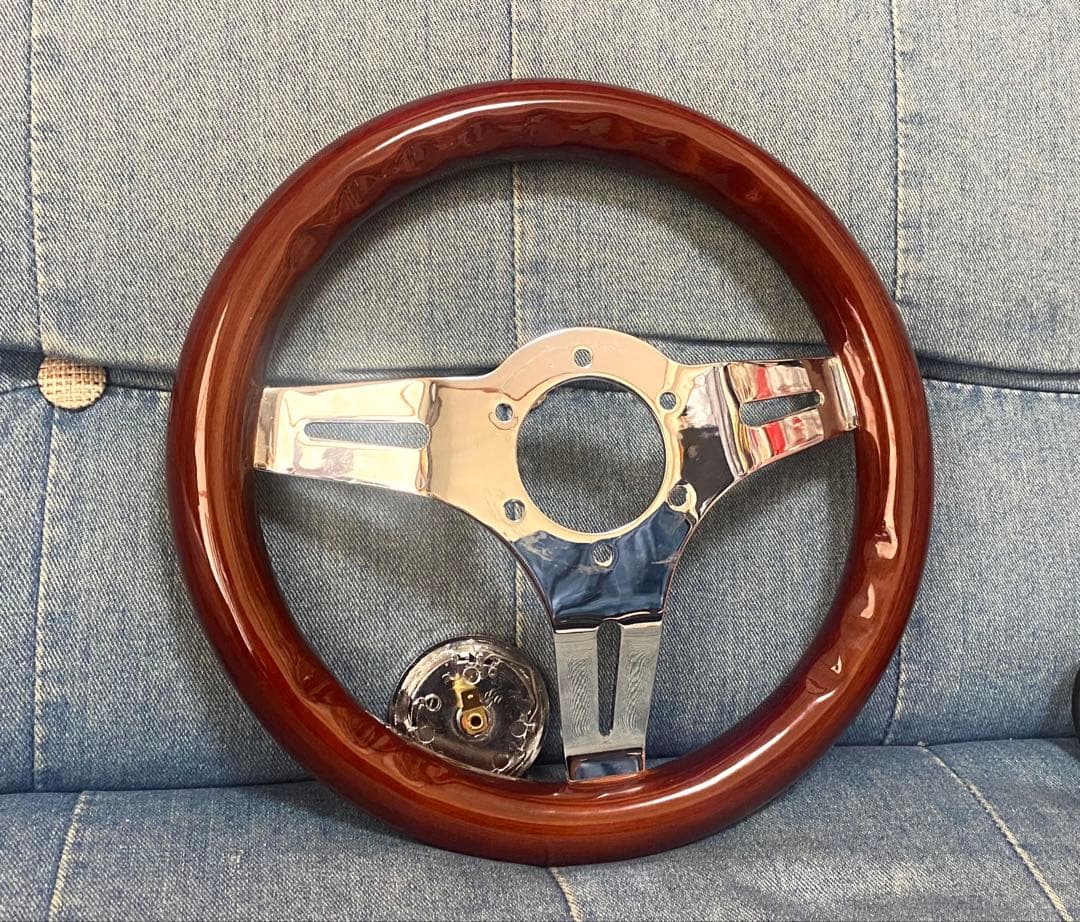 美品　ウッドステアリング 29Φ 小径　即決大歓迎