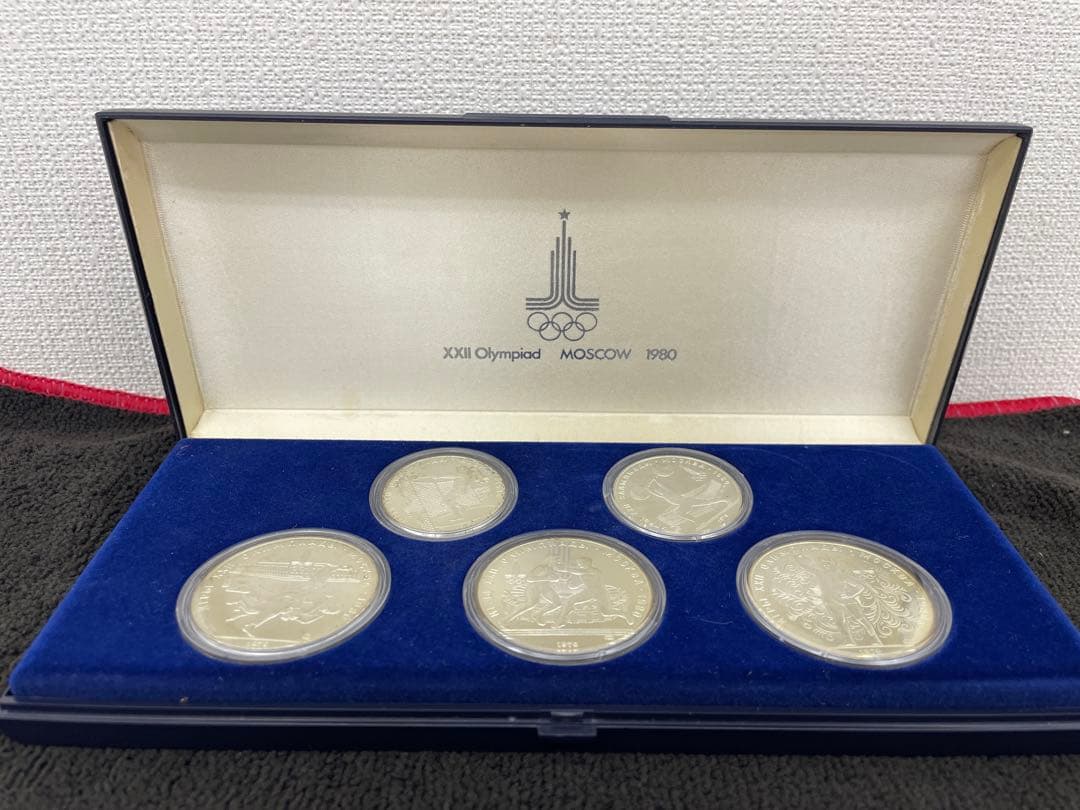 R*a様 モスクワオリンピック 1980年 プルーフ セット 5枚 記念銀貨