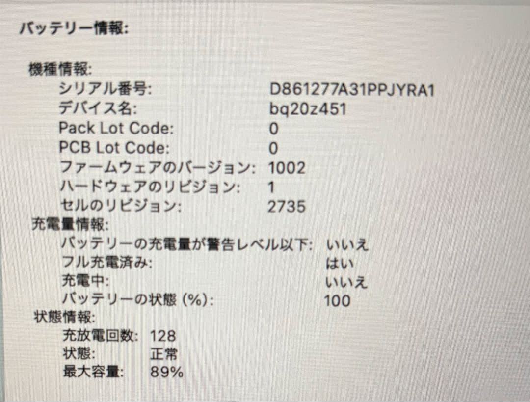 【美品】Apple MacBook Air M1 16GB 512GB