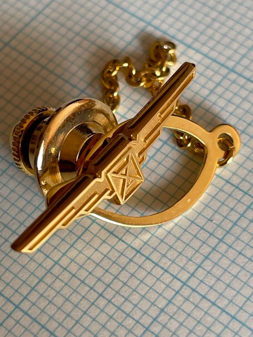 ロンジン 翼の砂時計 14金 ピンバッジ longines K14