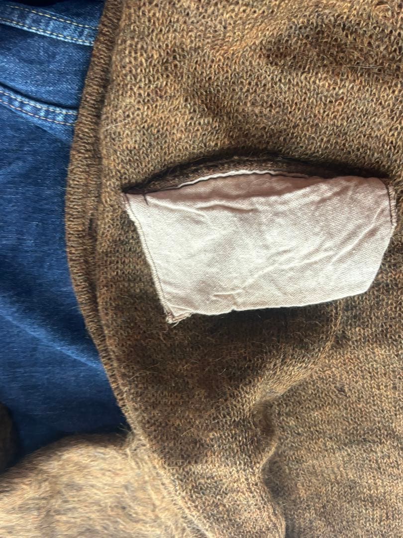 つ*み様 モヘア　カーディガン　ビンテージ　茶　カートコバーン