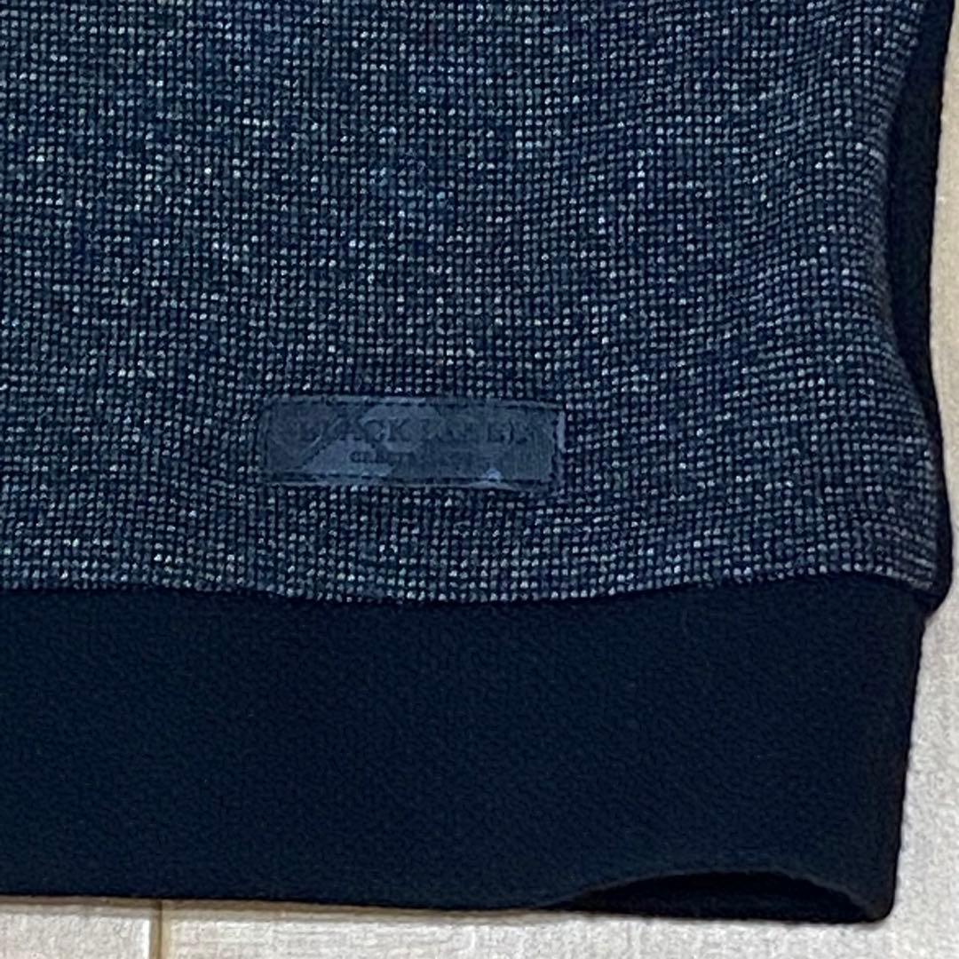 【美品】ブラックレーベルクレストブリッジ ニットソー　黒xグレー　M