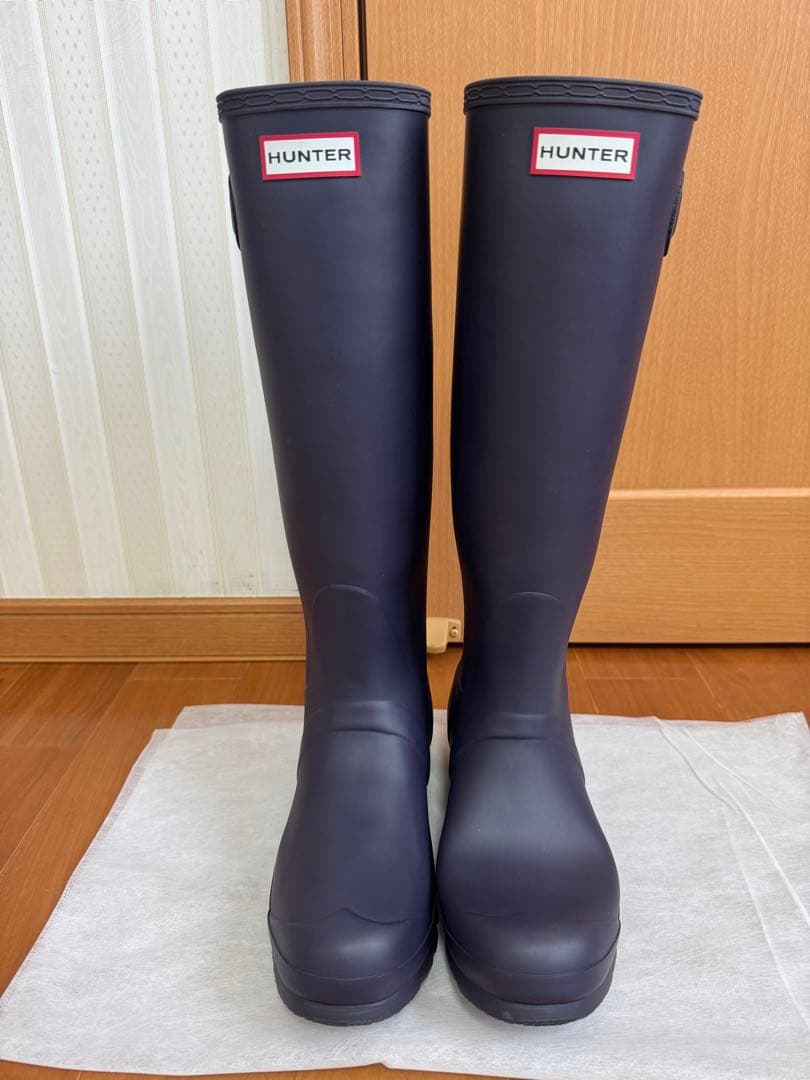 HUNTERオリジナルトールロングブーツUK6/US7M/8F/EU39ネイビー