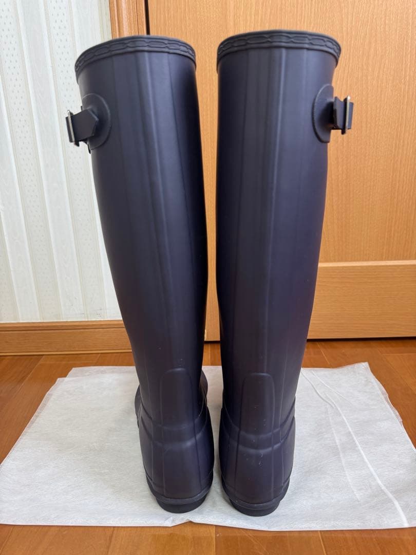 HUNTERオリジナルトールロングブーツUK6/US7M/8F/EU39ネイビー