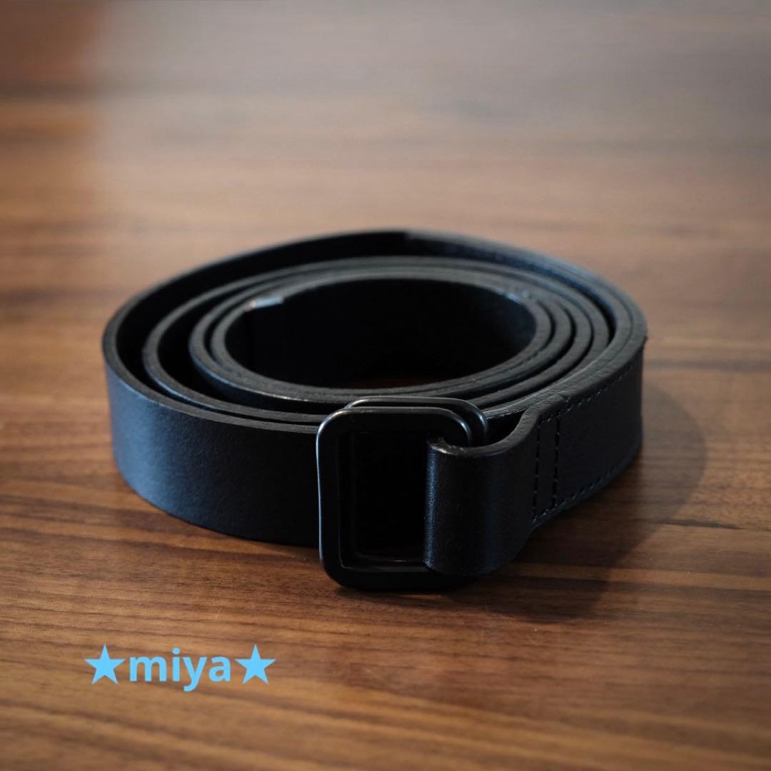 ssstein / Leather Belt / レザーベルト ブラック