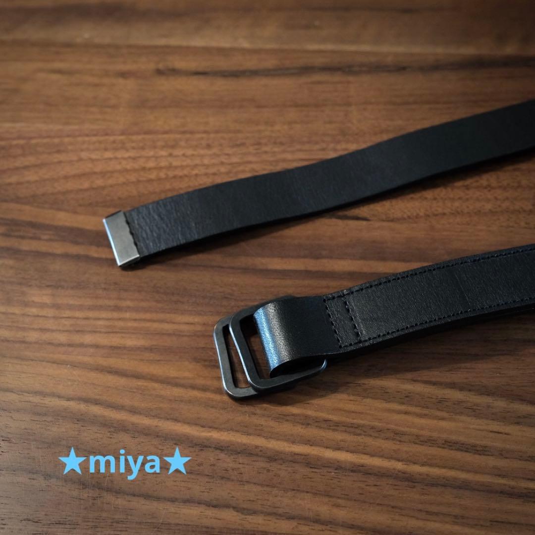 ssstein / Leather Belt / レザーベルト ブラック