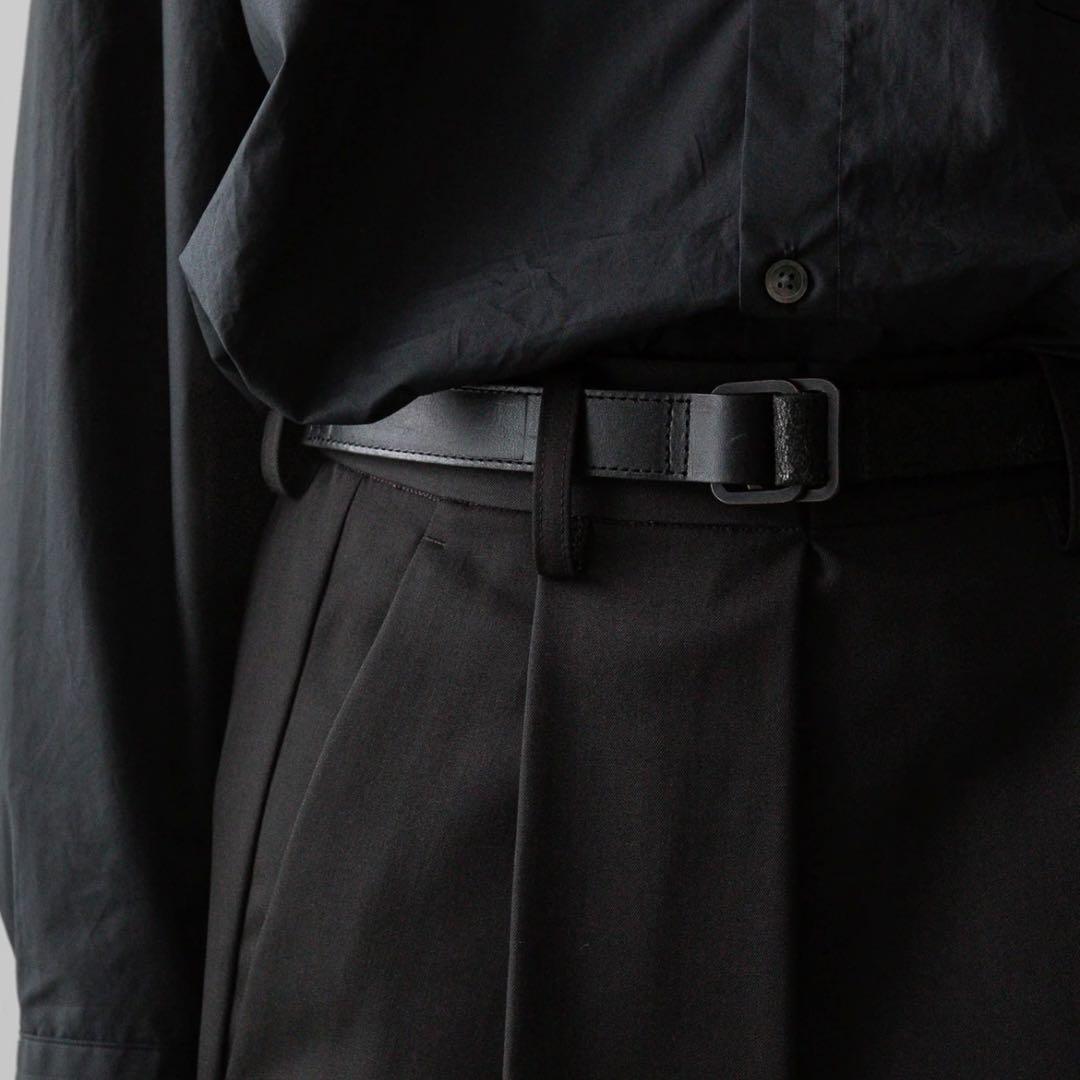 ssstein / Leather Belt / レザーベルト ブラック