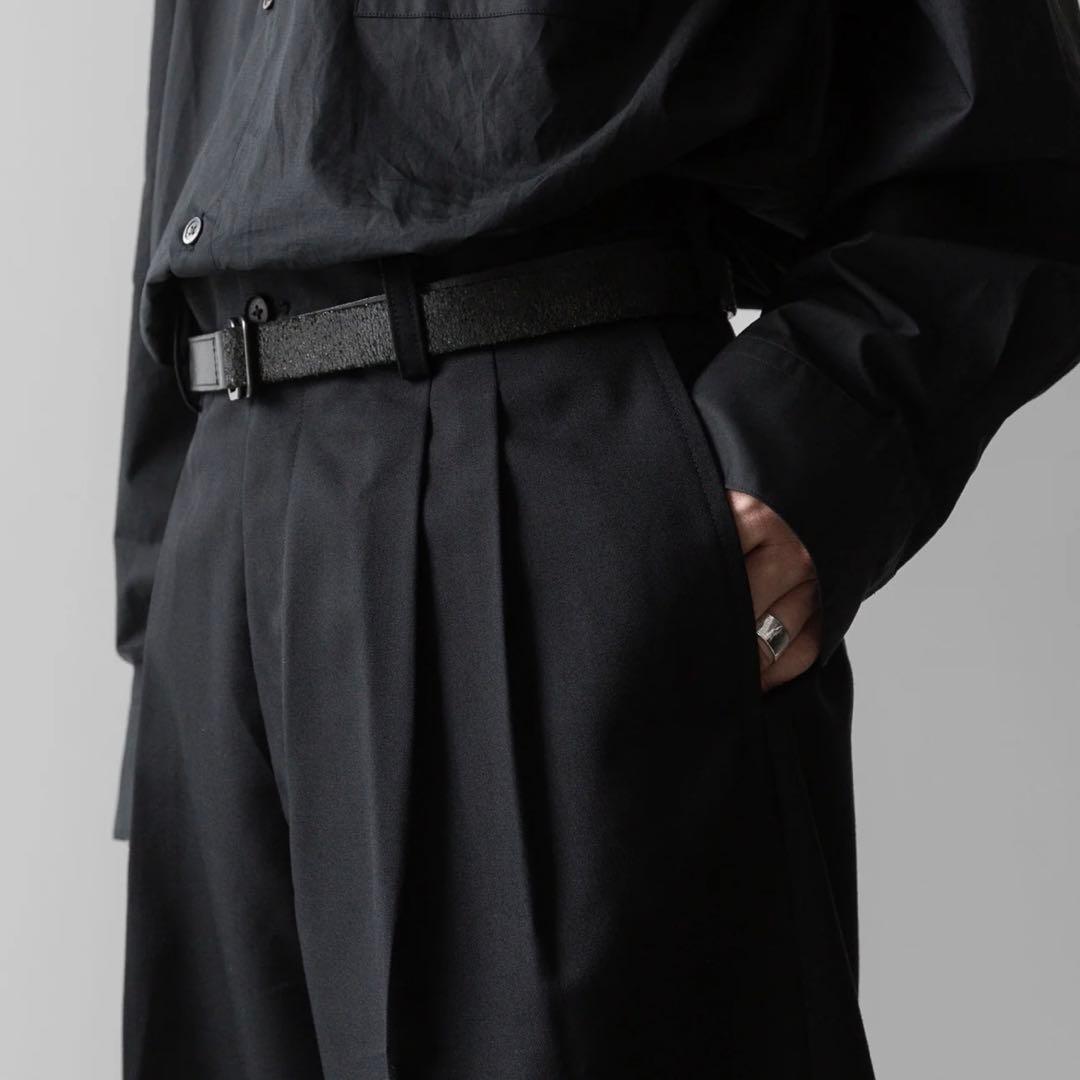 ssstein / Leather Belt / レザーベルト ブラック