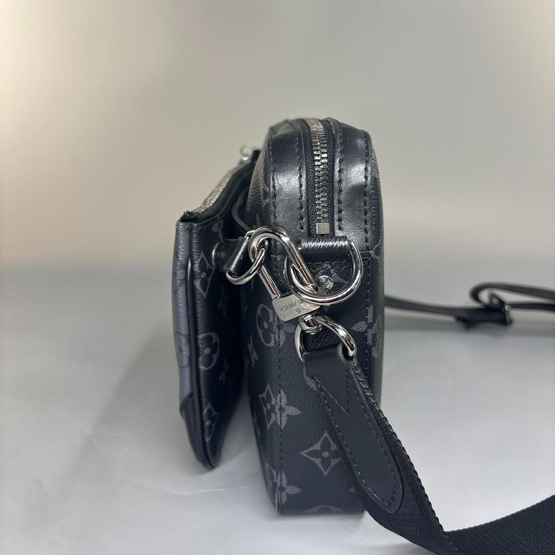 極美品 ルイヴィトン モノグラムエクリプス トリオメッセンジャー メンズ