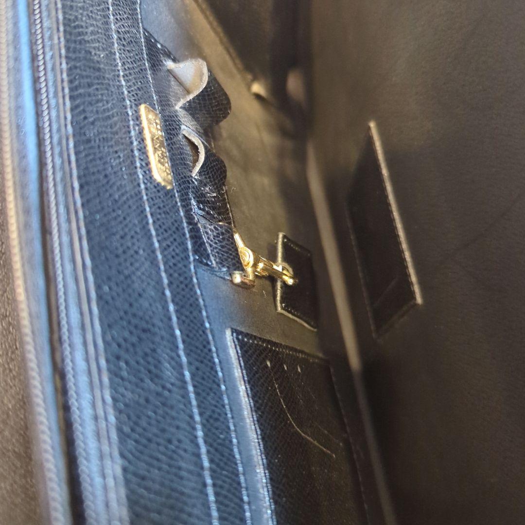 LE TANNEUR ルタヌア ダレスバッグ ブリーフケース シボ革　鍵付