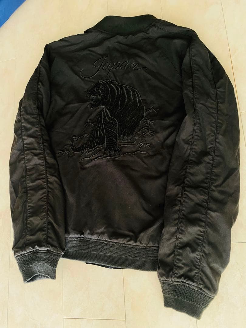 90s vintage ２面用 別珍 スカジャン 日本限定 虎 unisex