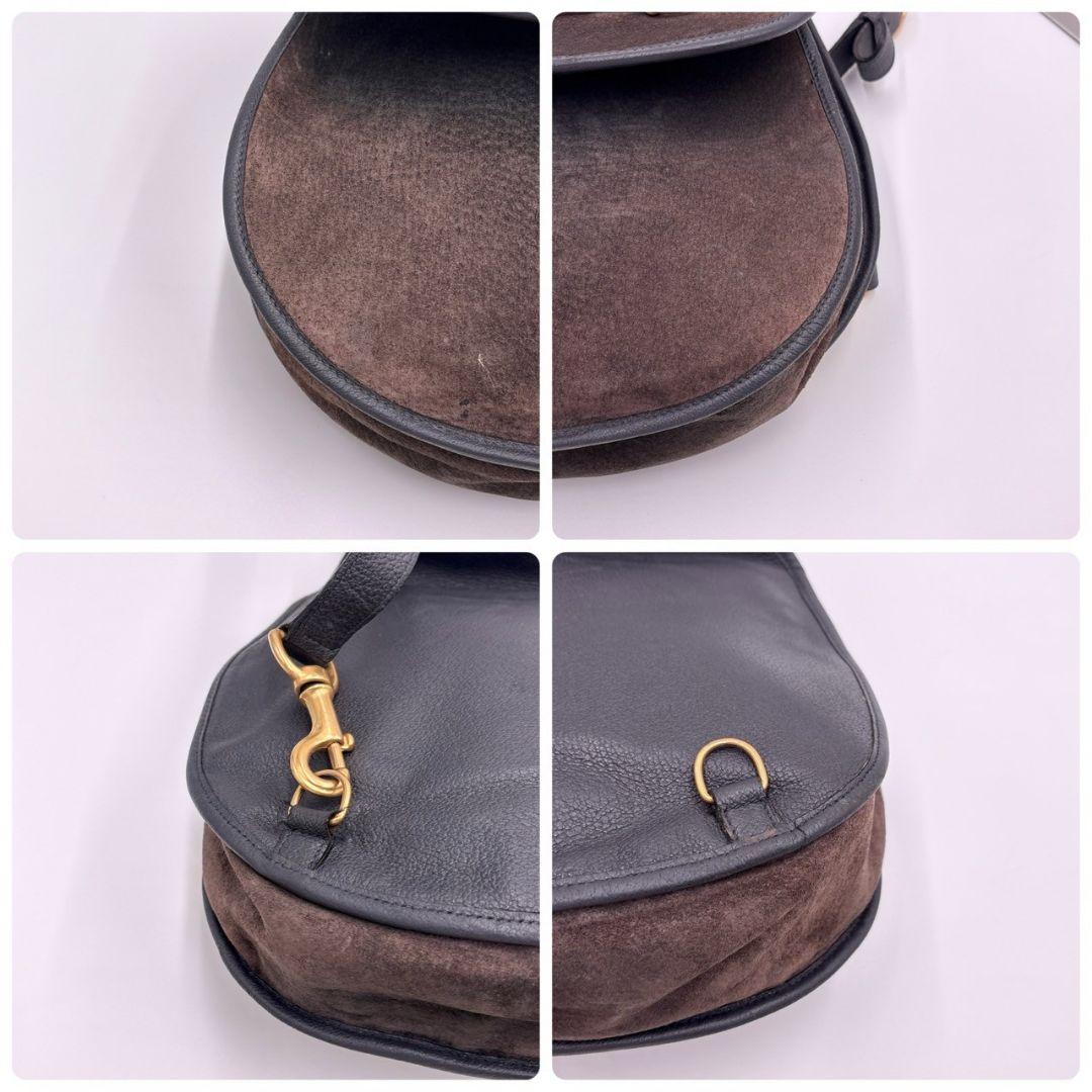 希少✨ GUCCI グッチ ホースビット ボディバッグ 斜め掛け スエードレザー