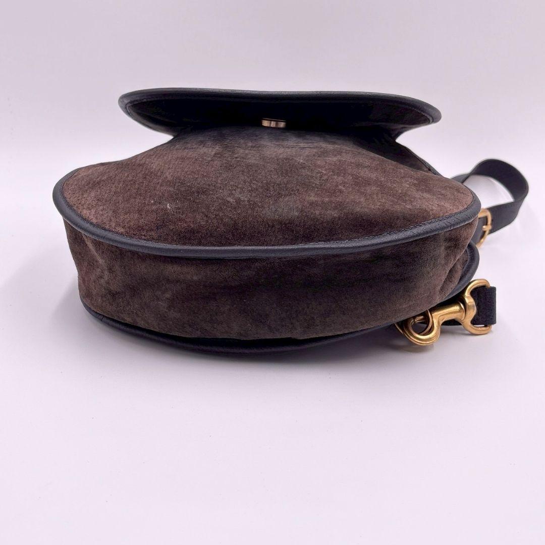 希少✨ GUCCI グッチ ホースビット ボディバッグ 斜め掛け スエードレザー