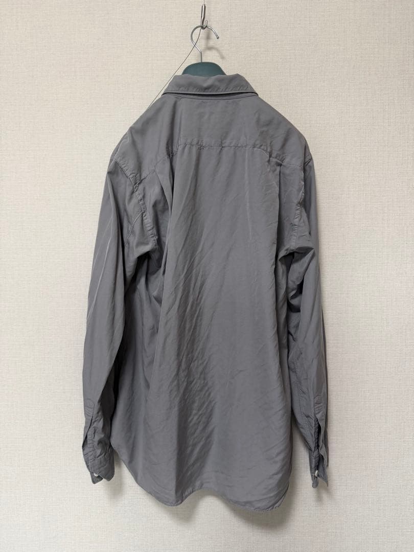 コムデギャルソンオムプリュス グレー エステル 長袖シャツ S