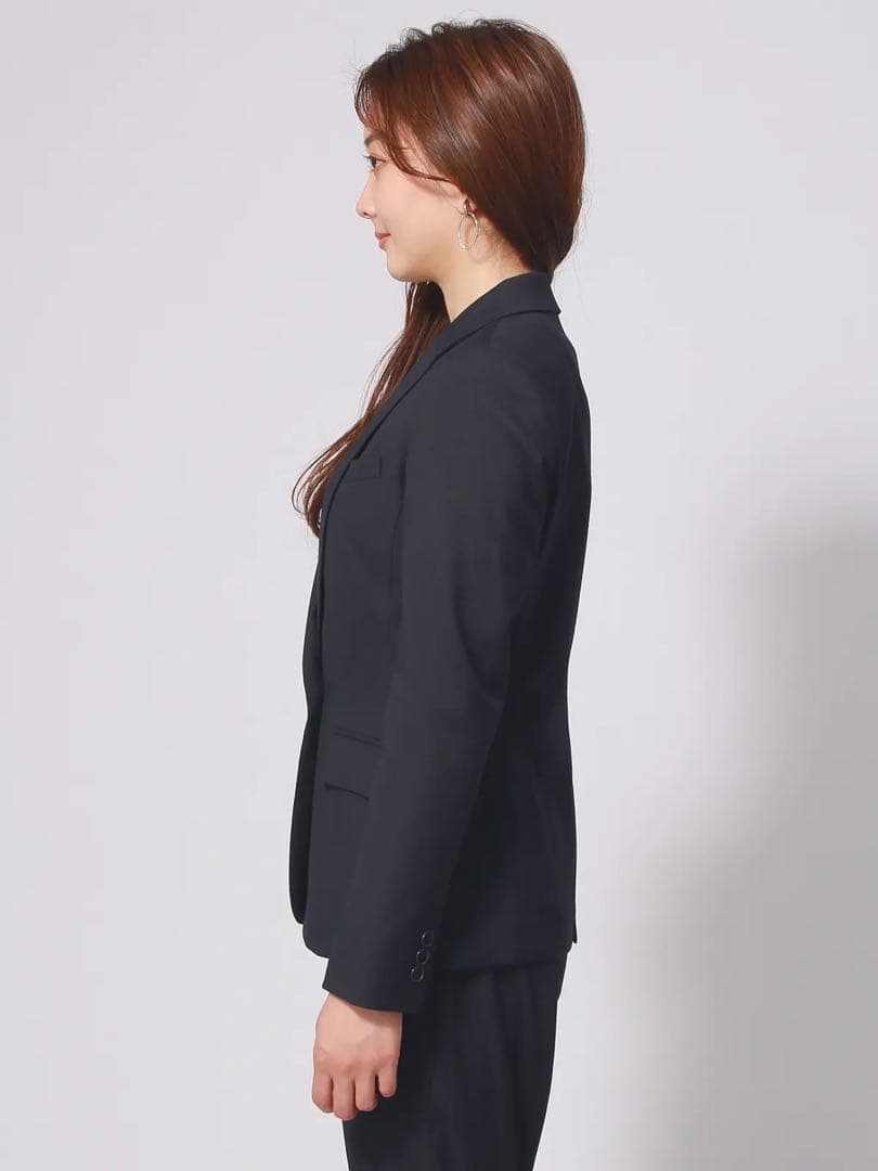 [未使用級]ザスーツカンパニー　現行モデル　洗える　パンツスーツセットアップ　紺