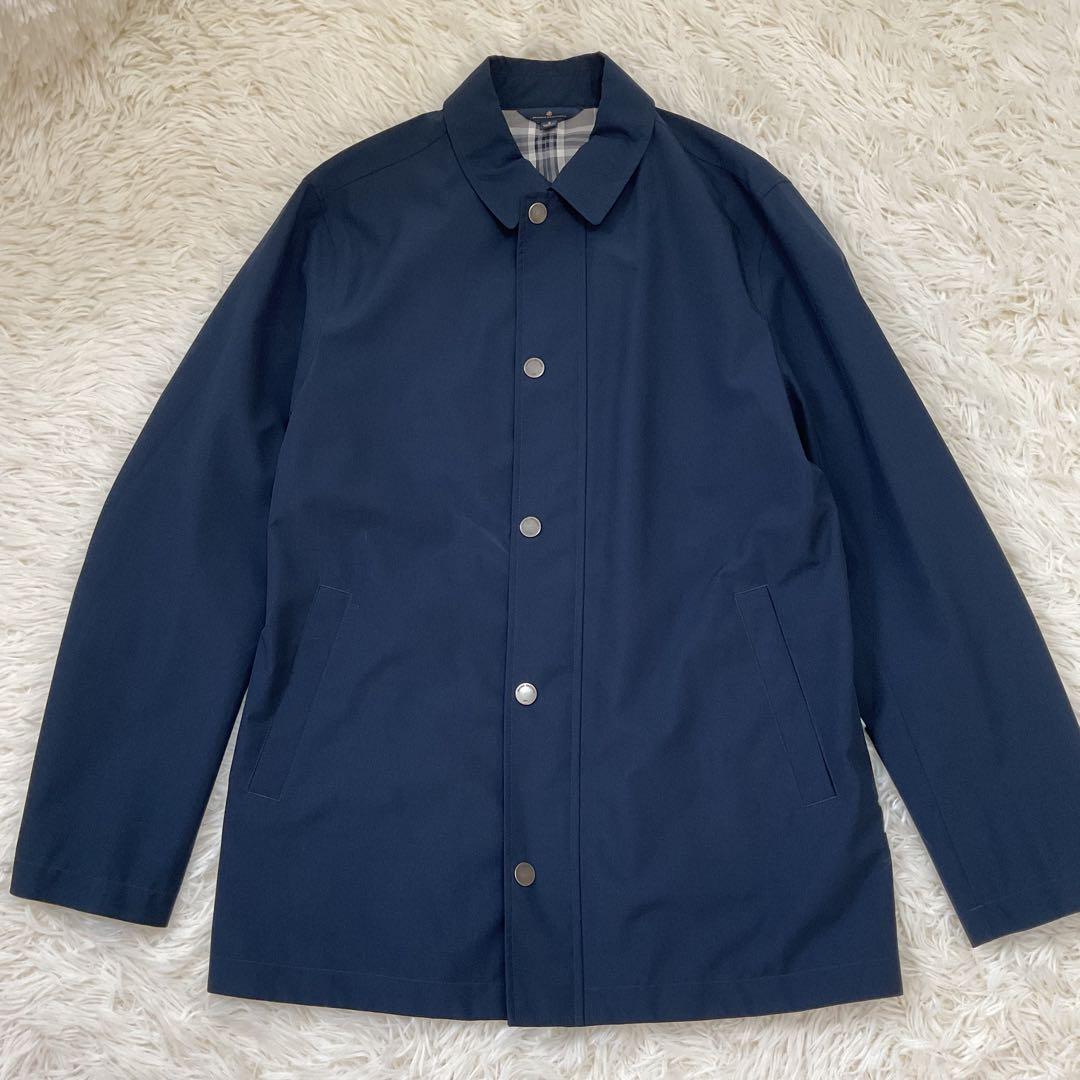 美品♪ブルックスブラザーズ コート ジャケット ネイビー Mサイズ　裏地チェック