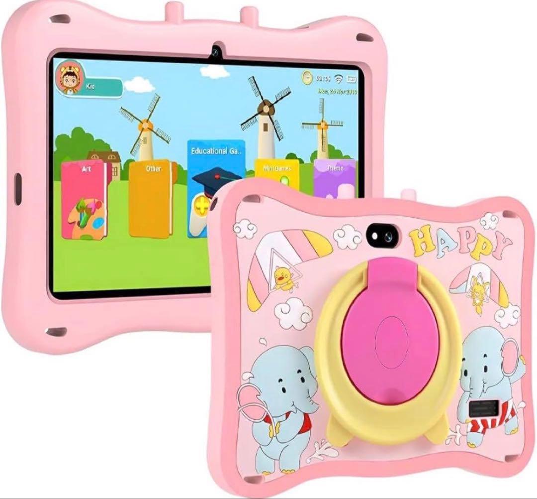 キッズタブレット 16GB タブレット ケース付き Type-C ピンク 155