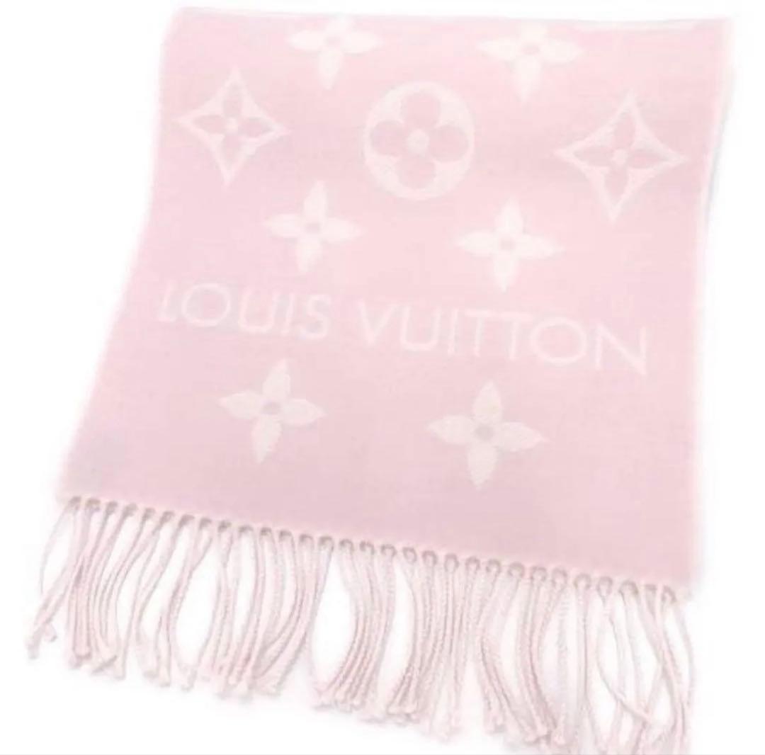 LOUIS VUITTON エシャルプ・LV エセンシャル マフラーベビーピンク