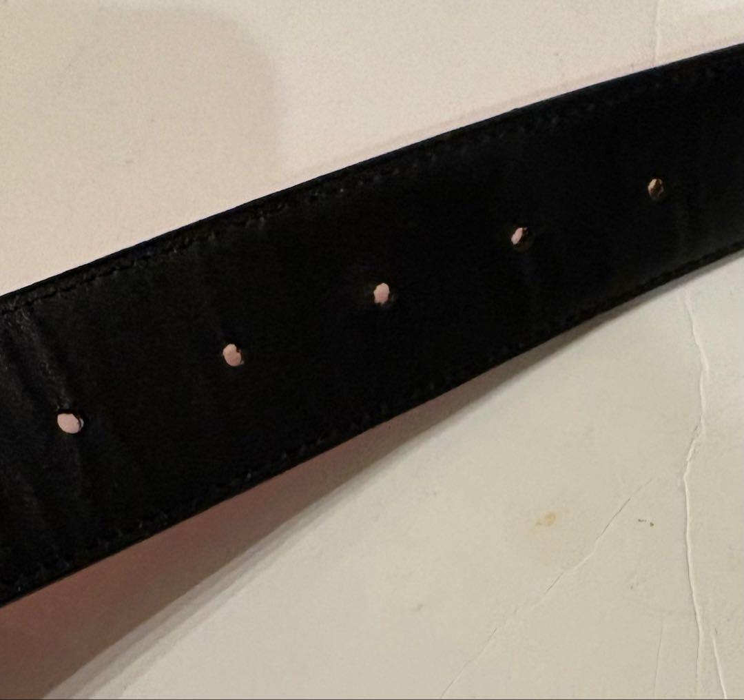 MCM エムシーエム☆ベルト ロゴ柄 ヴィセトス スタッズ　赤　80