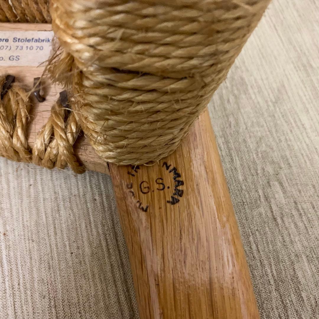 60年代 ヴィンテージ GS61 ペーパーコード ダイニングチェア デンマーク