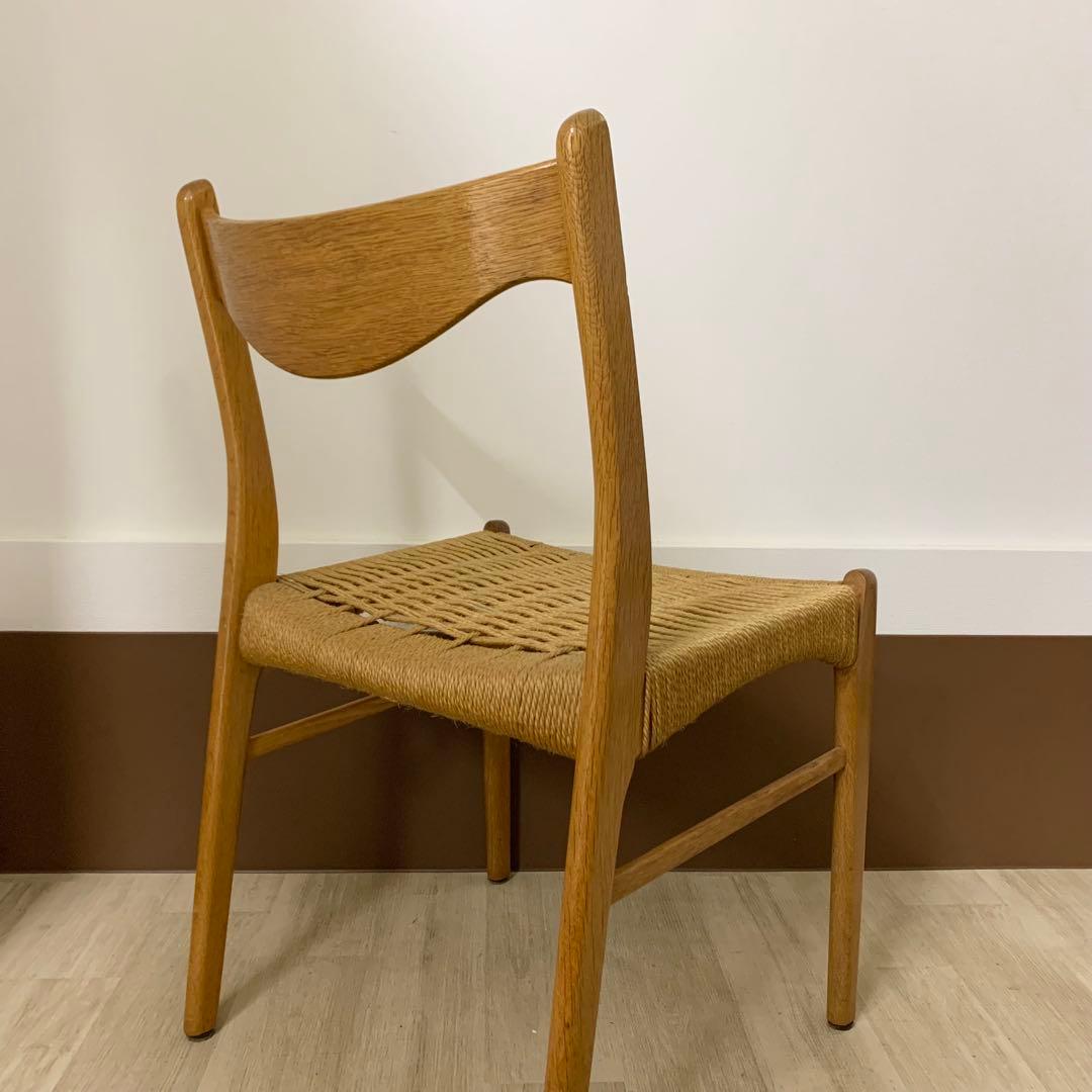 60年代 ヴィンテージ GS61 ペーパーコード ダイニングチェア デンマーク