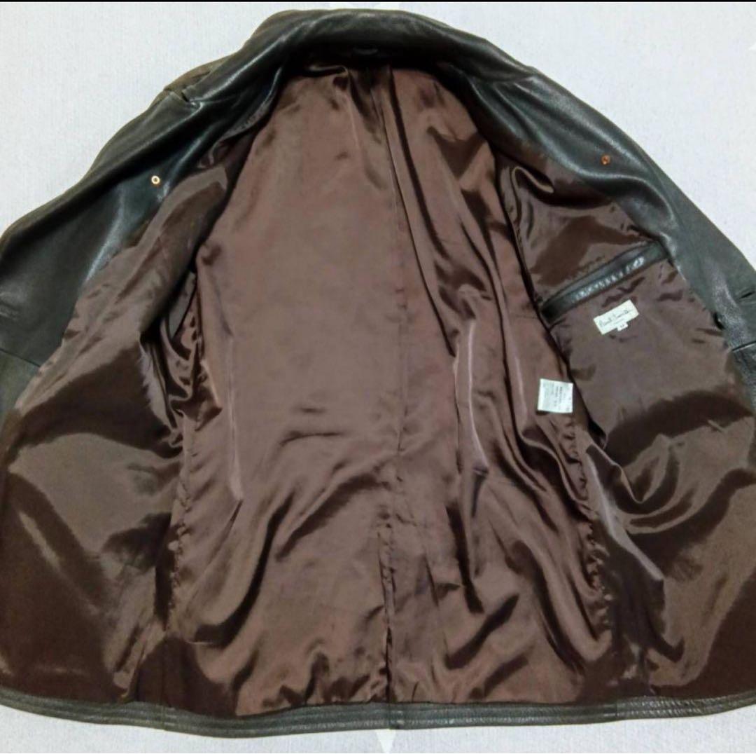 Paul Smith 牛革 レザーコート カーコート レザージャケット 革ジャン