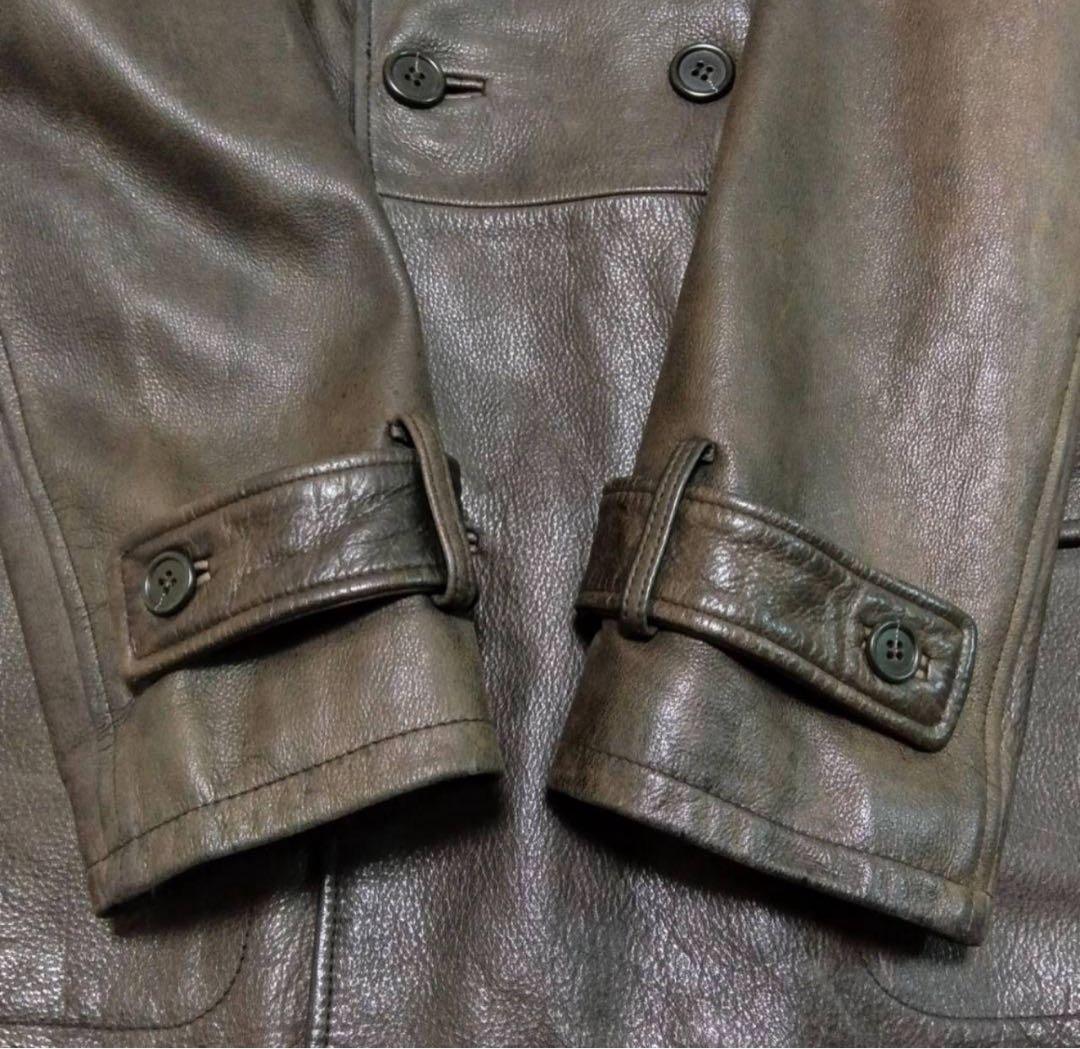 Paul Smith 牛革 レザーコート カーコート レザージャケット 革ジャン