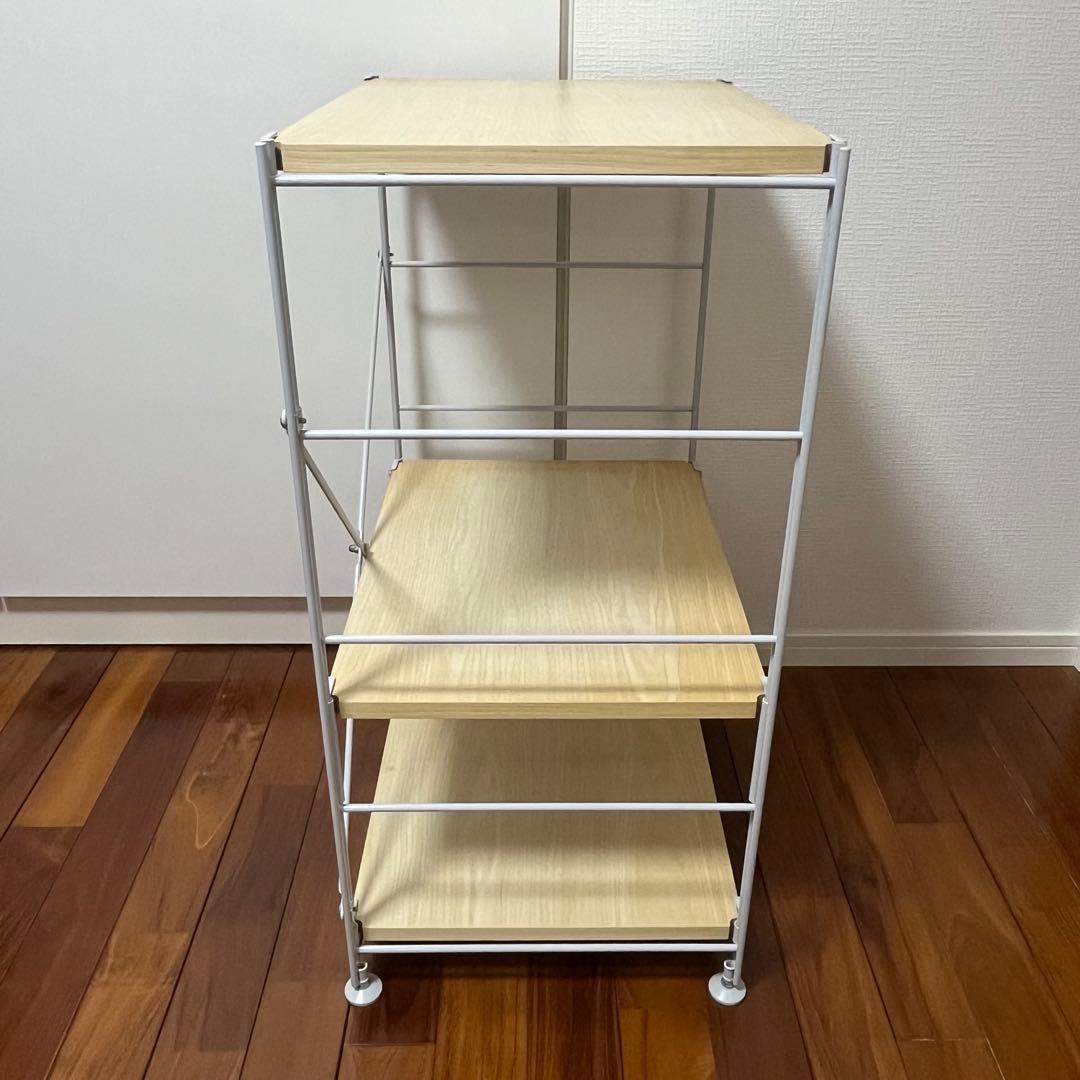 【無印良品】スチールユニットシェルフ　木製棚✖️グレー