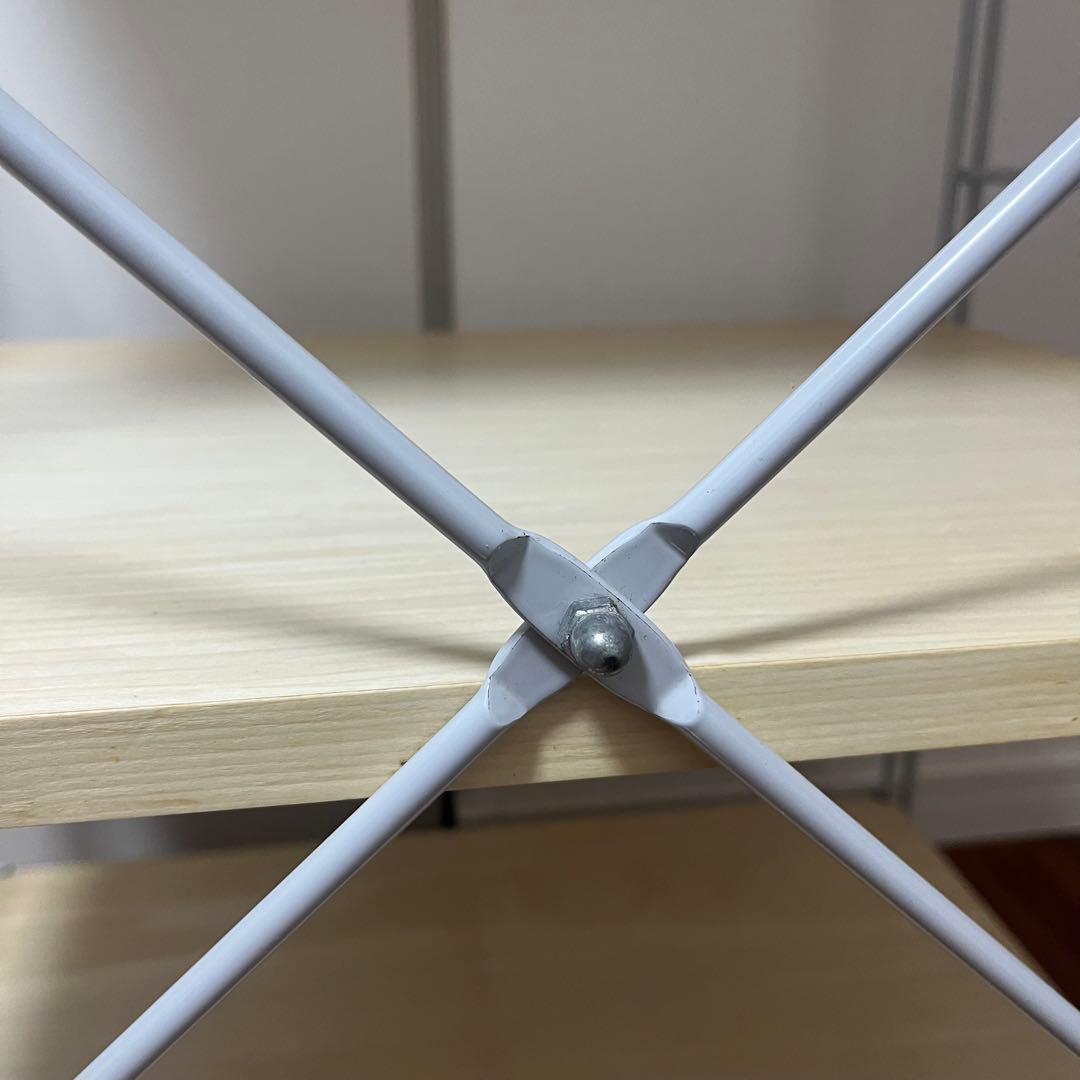 【無印良品】スチールユニットシェルフ　木製棚✖️グレー