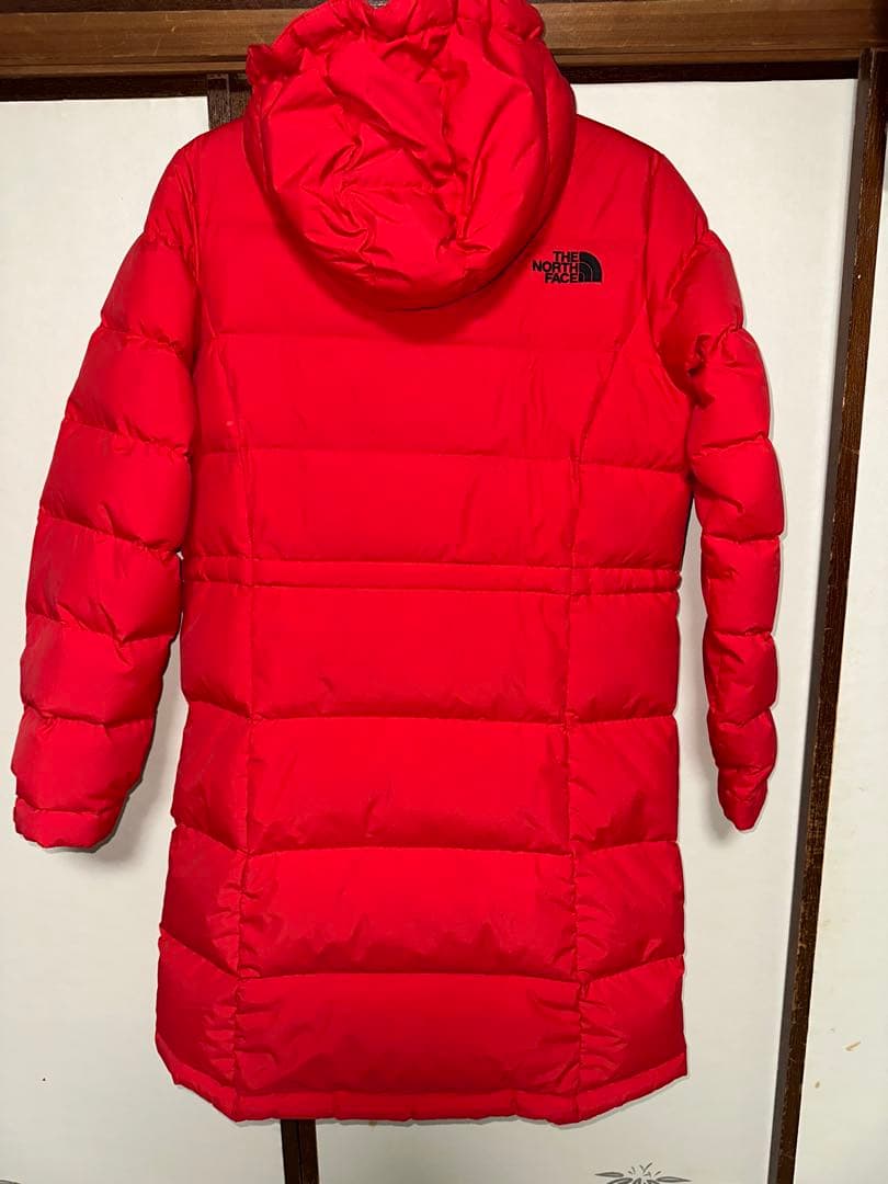 THE NORTH FACE ロングダウンジャケット レッド