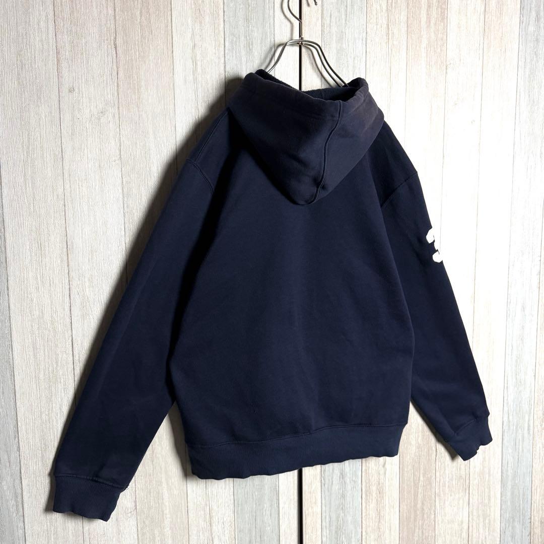 3706【希少XL・美品】90s ラルフローレン ビッグポニー刺繍ロゴ パーカー