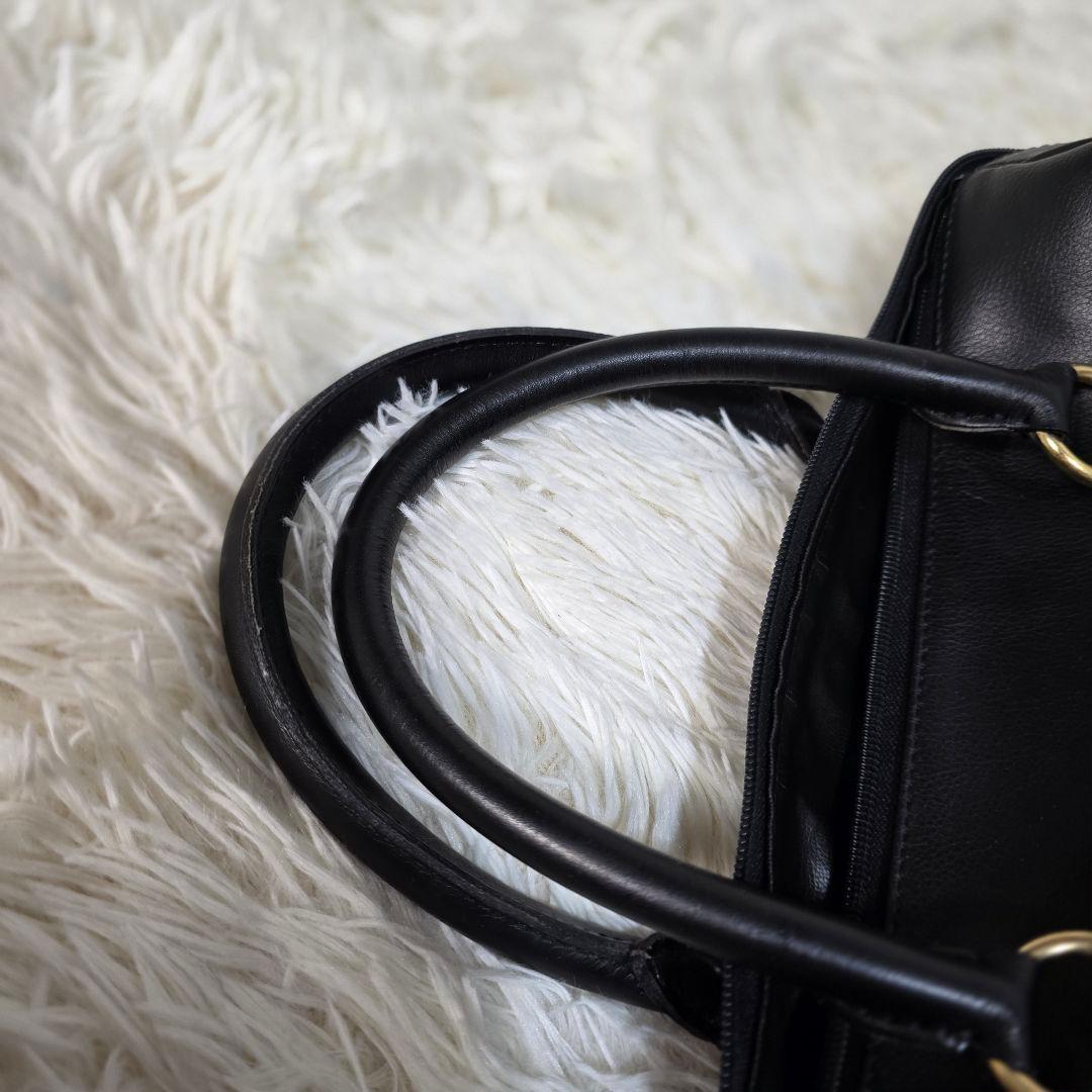 VALENTINO GARAVANI ミニボストンバッグ レザー ブラック