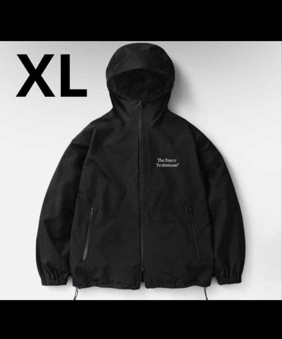ジャケット・アウター ENNOY 3LAYER SHELL HOODIE (BLACK)XL
