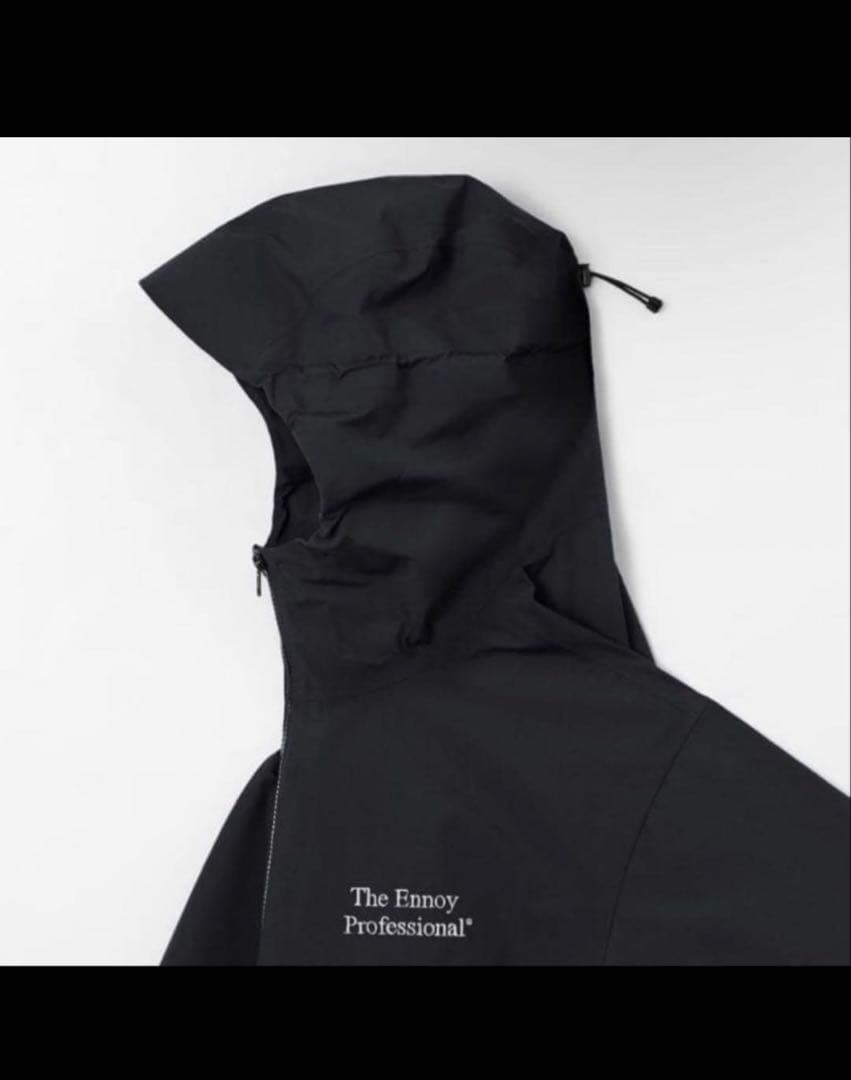ジャケット・アウター ENNOY 3LAYER SHELL HOODIE (BLACK)XL