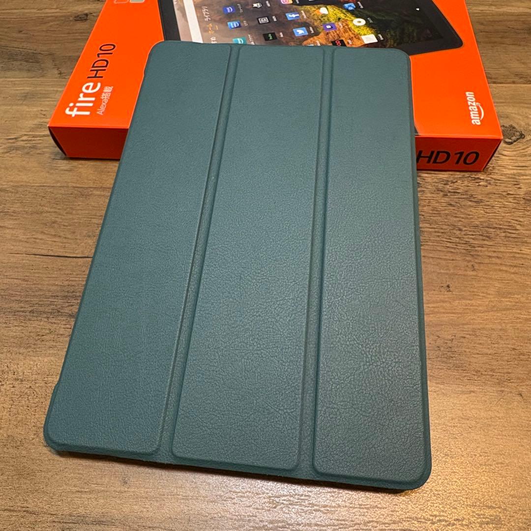 Fire HD 10 タブレット 10.1 本体 32GB オリーブ カバー付き