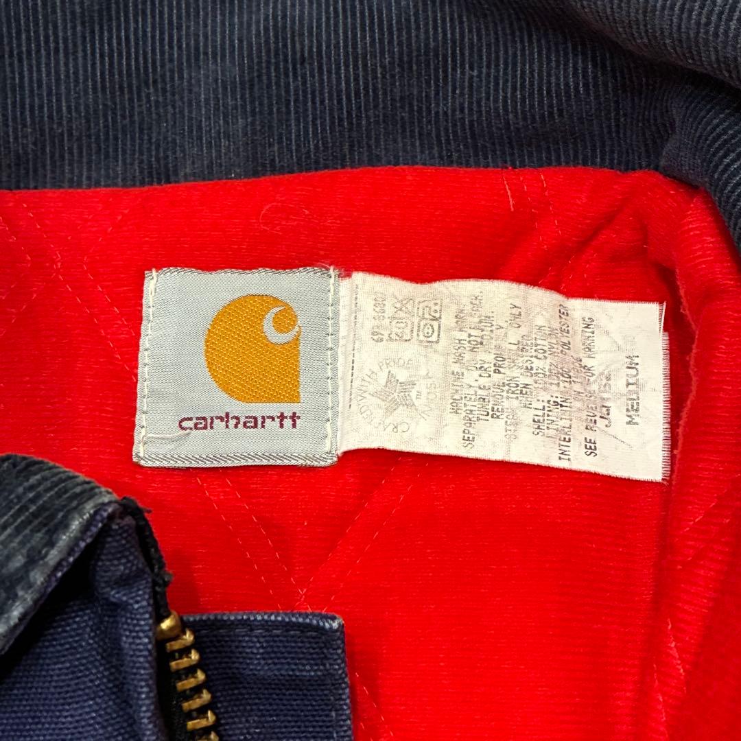 80s USA製 Carhartt サンタフェジャケットJQ162 Navy M