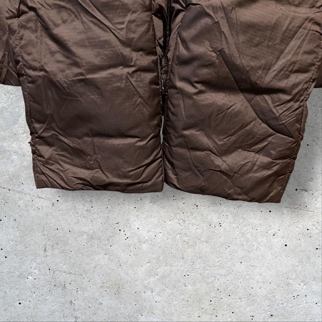 〈NIKE ACG〉ダウンジャケット　茶色　XL 刺繍デザイン希少カラー