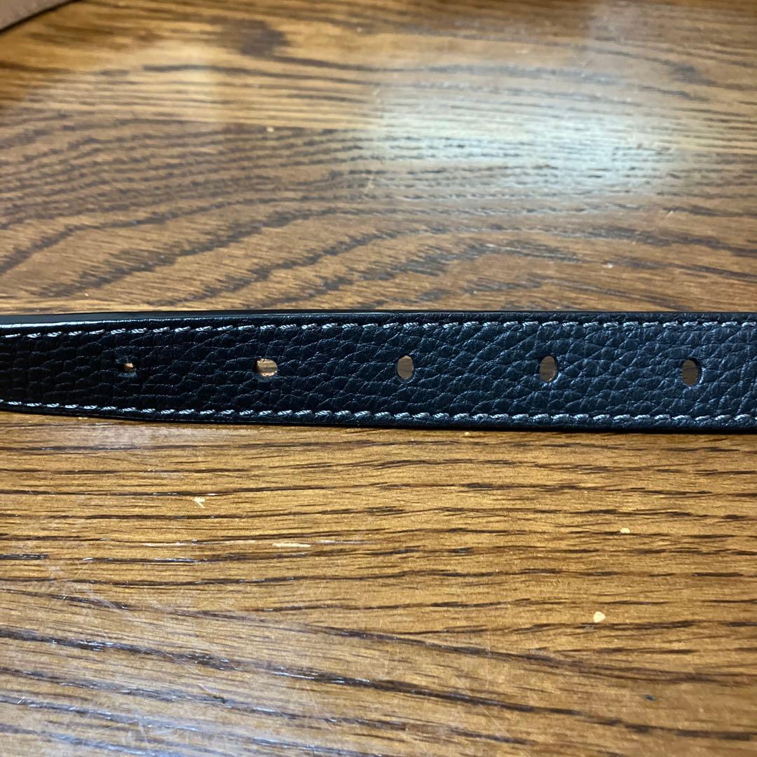 LOEWE ブラックレザーベルト