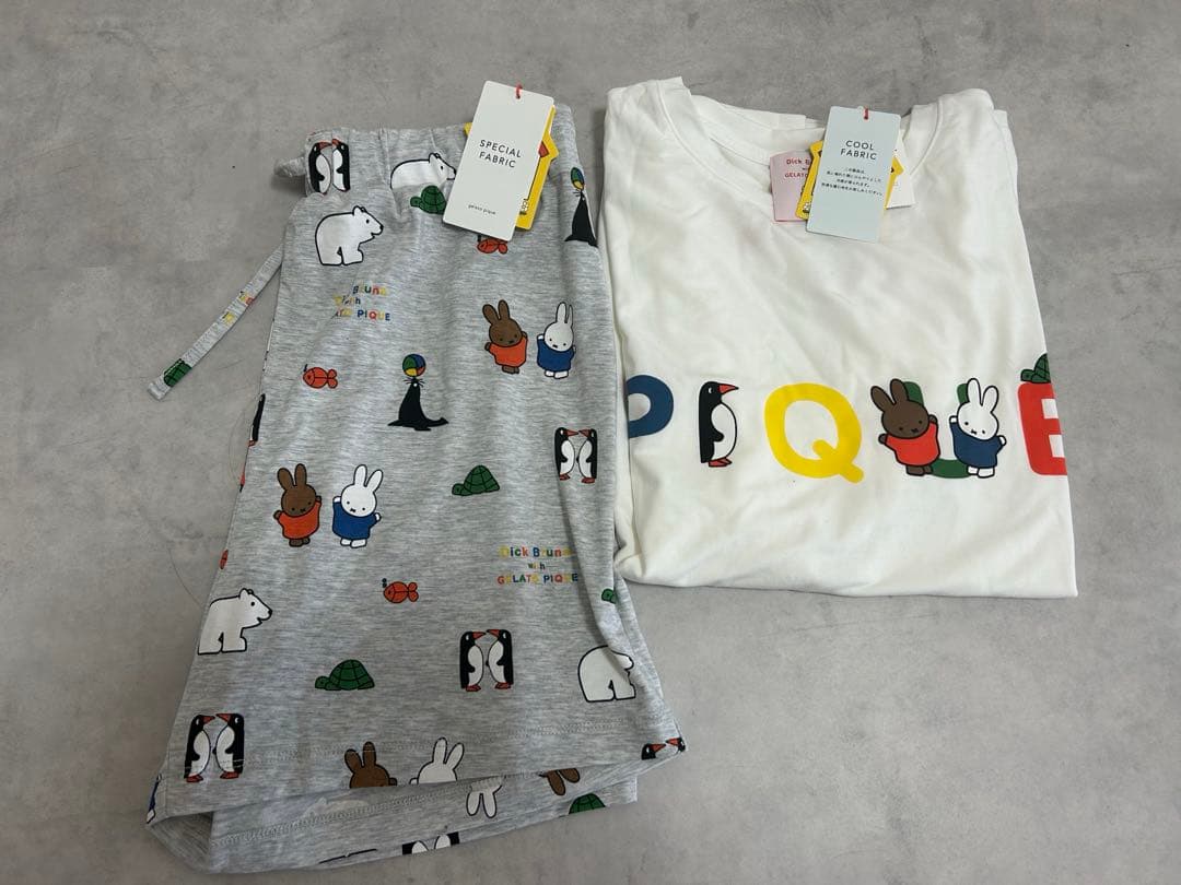 タグ付！ジェラートピケ 上下セット