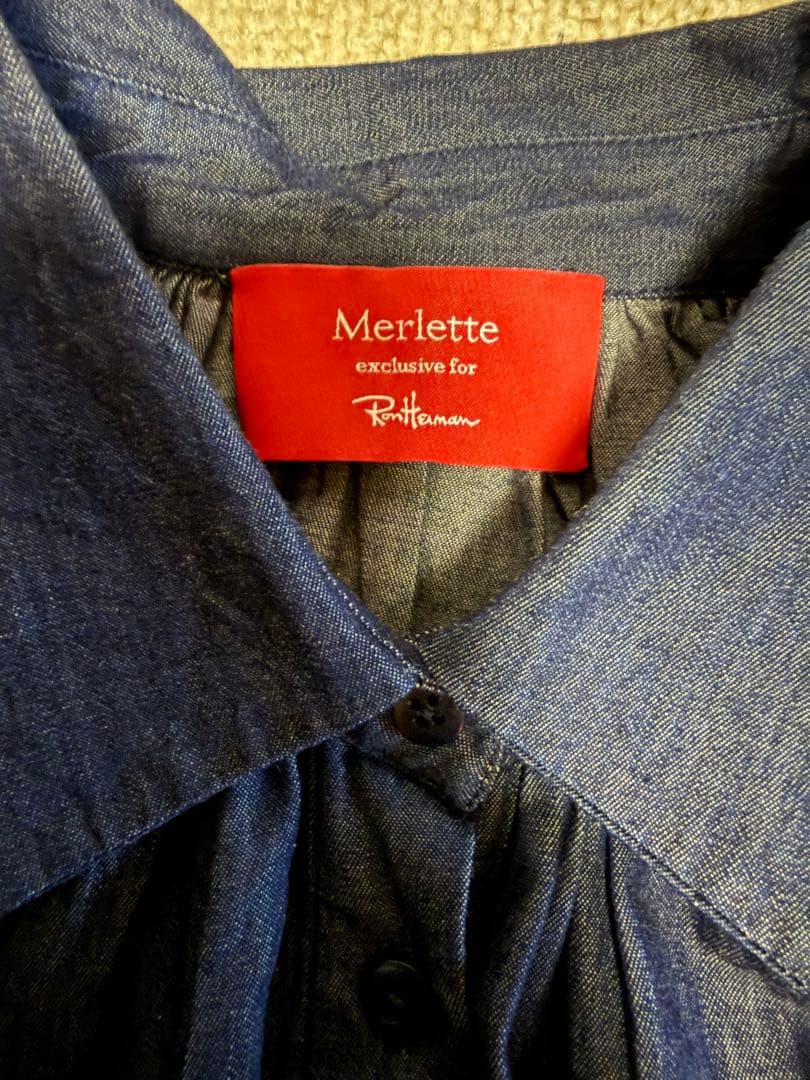 美品ロンハーマン別注マーレットmerletteTIANAデニムブラウスシャツS