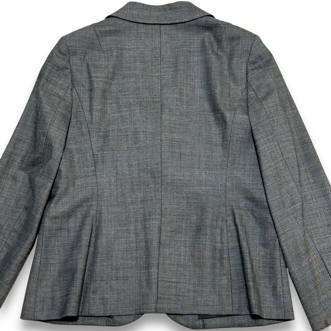 23区 パンツスーツ 3XL 46 大きいサイズ グレー ウール ママスーツ