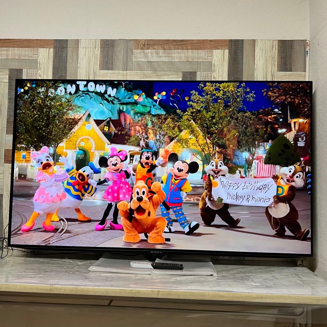 全国送料込❣️SHARP65V型有機ELテレビAndroid TV ネット動画◎
