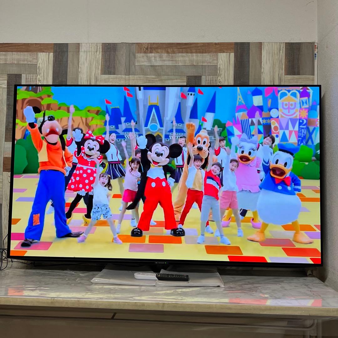 全国送料込❣️SHARP65V型有機ELテレビAndroid TV ネット動画◎