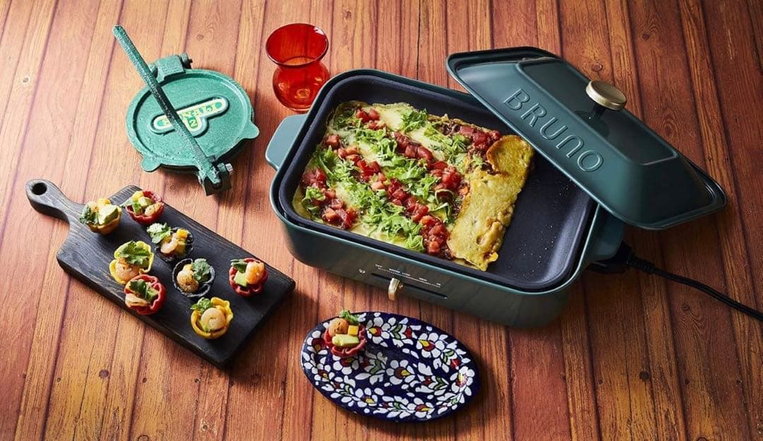 未使用　bruno ホットプレート カクタスグリーン BOE021-CGR